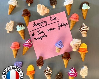 Ice cream fridge magnets | 12 fake food magnets | Gift idea
