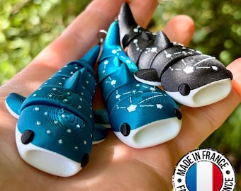 Flexi whale shark keychain | Fish keychain | Unique gift idea