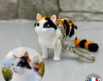 Custom flexi cat keychain | Unique gift idea