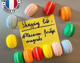 Macarons fridge magnets | 6 fake food magnets | Gift idea
