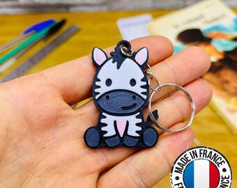 Zebra Keychain | Safari Animals | Gift Idea