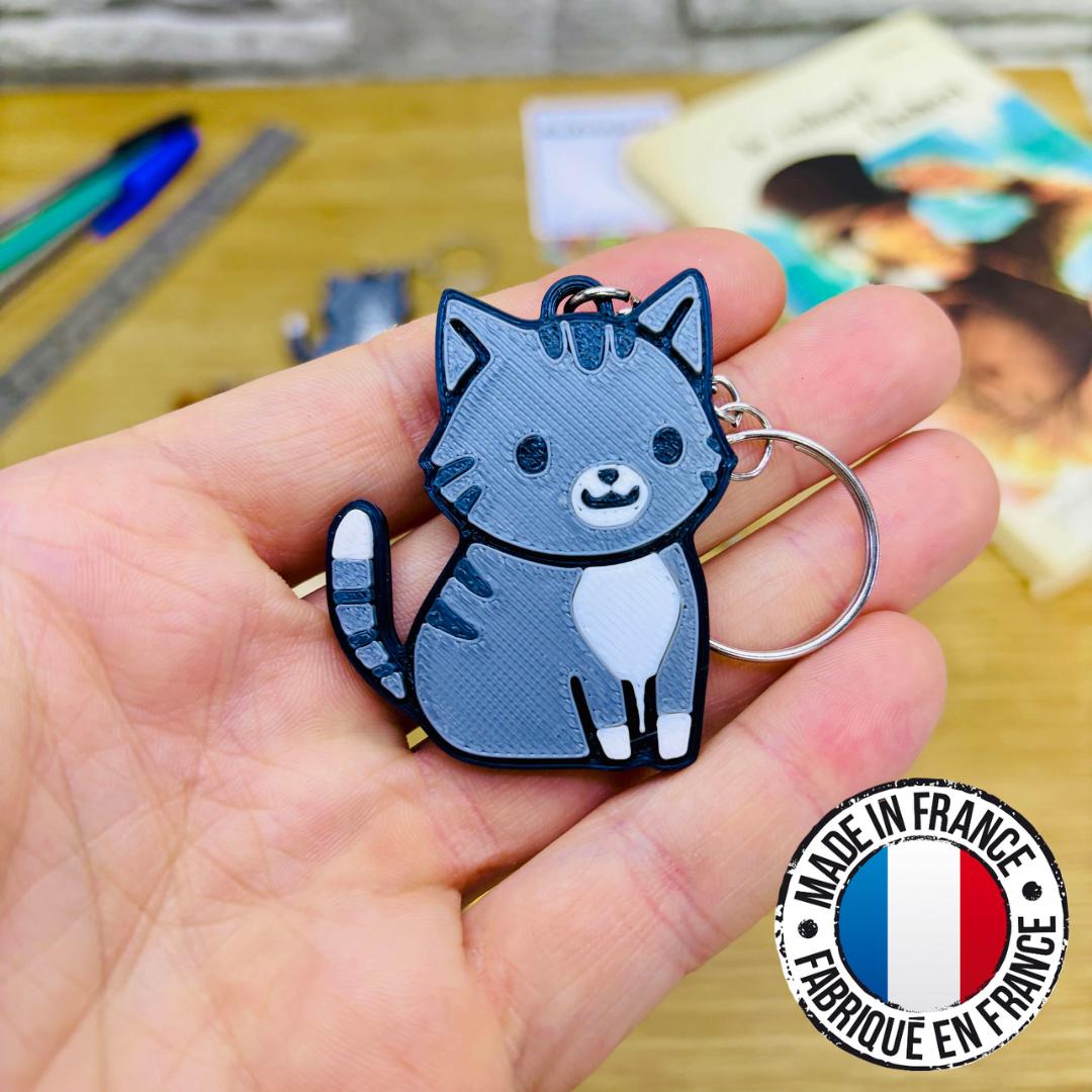 Portachiavi A Forma Di Gatto In Acciaio - 5 Ganci, Larghezza 15 Cm, Realizzato In Pennsylvania USA, Finitura Nera, Regalo Per Amanti Dei Gatti - 3