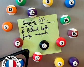Billard Balls fridge magnets | Gift idea