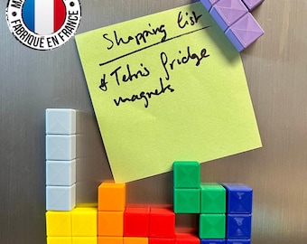 Magneti da frigorifero a forma di puzzle | 7 magneti a tema giochi retrò | Idea regalo