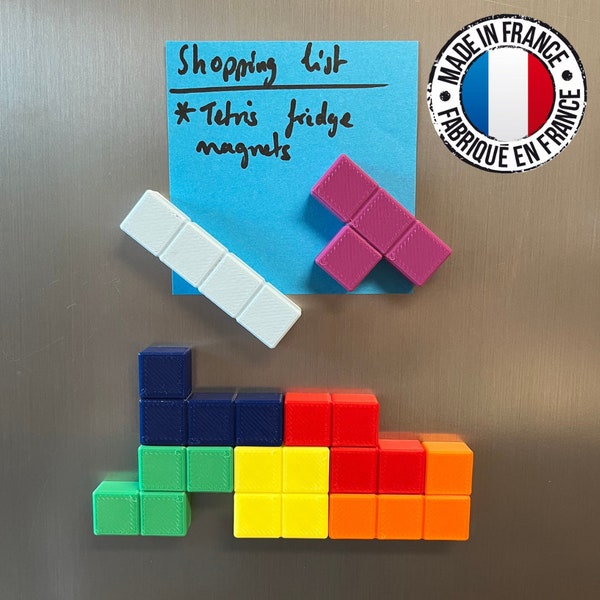 Aimants réfrigérateur Tetris | Décoration originale | Prix dégressifs | Impression 3D