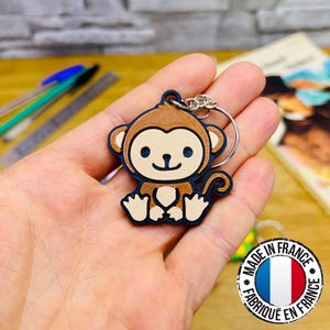 Porte-clés singe | Les animaux du safari | Idée cadeau