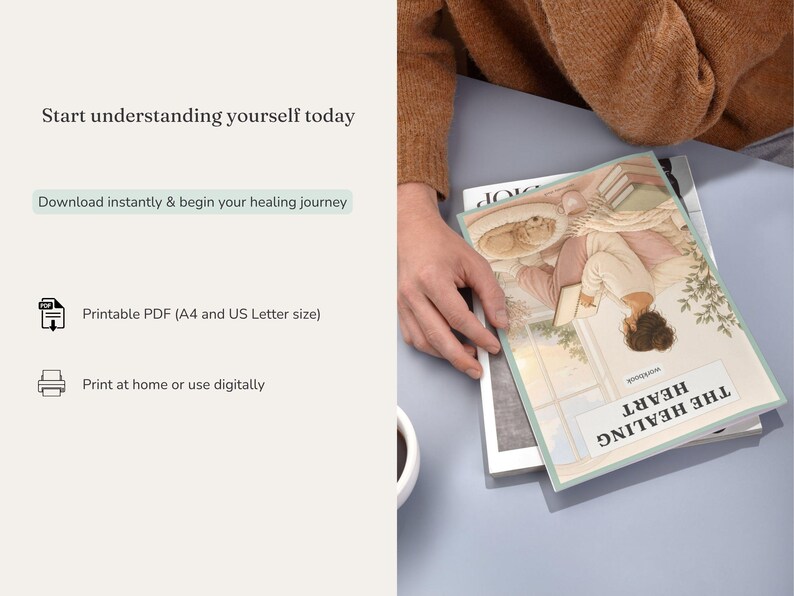 The Healing Heart Workbook | Breakup Journal PDF | Guided Healing Journal | Self Love Workbook | Relationship Recovery | Digital Download image 7