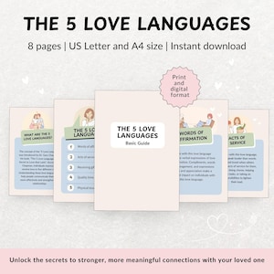The 5 Love Languages Printable, Couples Counseling, Couples Therapy Workbook, Relationship Therapy, Therapy Tools