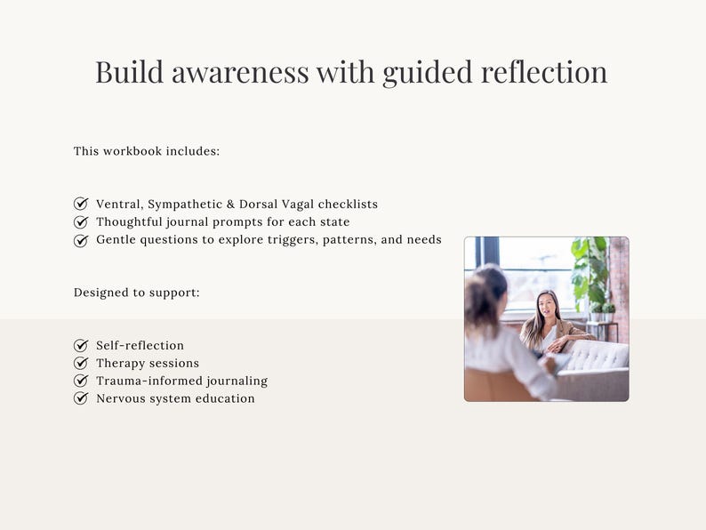 Polyvagal Theory Workbook | Nervous System Regulation Guide | Trauma ...