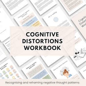 Werkboek cognitieve vervormingen: CGT-therapiewerkbladen (pdf van 37 pagina's)