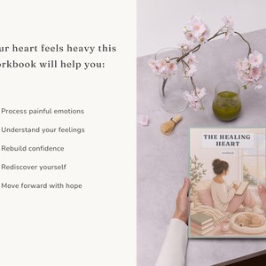 The Healing Heart Workbook | Breakup Journal PDF | Guided Healing Journal | Self Love Workbook | Relationship Recovery | Digital Download image 2