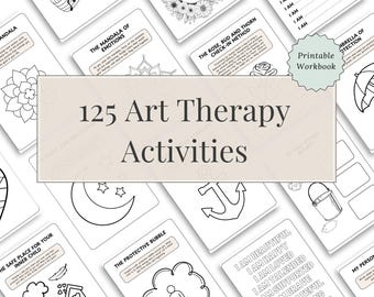 Caderno de exercícios de arteterapia para alívio da ansiedade e do estresse – 125 atividades guiadas para cura emocional, amor próprio e atenção plena (PDF para impressão)