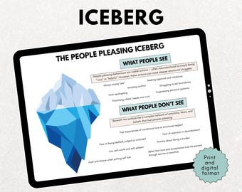 The People Pleasing Iceberg, People Pleasing Worksheets