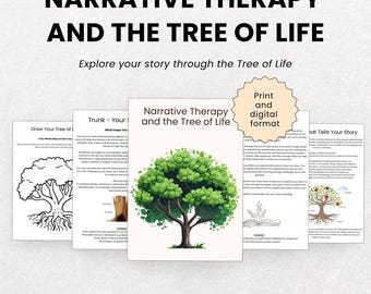 Narrative Therapy Tree of Life for Trauma, Trauma Therapy Worksheets ...
