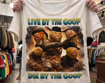 The Burnt Peanut T-Shirt, Live By The Goop, Arc Raiders Graphic Tee, Video Game Fan Gift, Sci-Fi Unisex Apparel