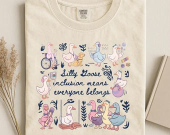 Weird Goose Inclusive Message Everyone Belongs Shirt, Sped Teacher T-shirt, Autism Awareness Tee, Special Ed Gift Top