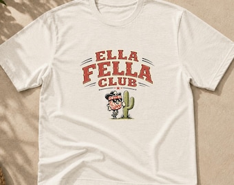 Ellas Fellas Club Toddler TShirt, Western Country Concert Graphic Tee, Vintage Rodeo Music Fan Tee, Choosin' Texas Shirt, Kids Apparel