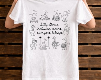Goofy Goose Inclusive Message Shirt, Special Education, Autism Awareness Tee, Sped Teacher T-shirt