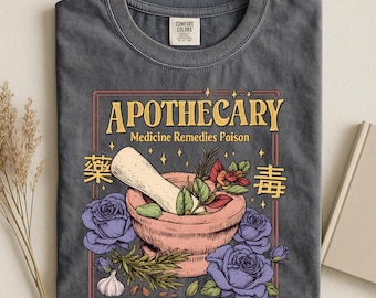 Apothecary Shirt, Kawaii Anime Potion Graphic Tee, Comfort Colors Anime Girl Gift, Poison Tester Manga Style Tshirt