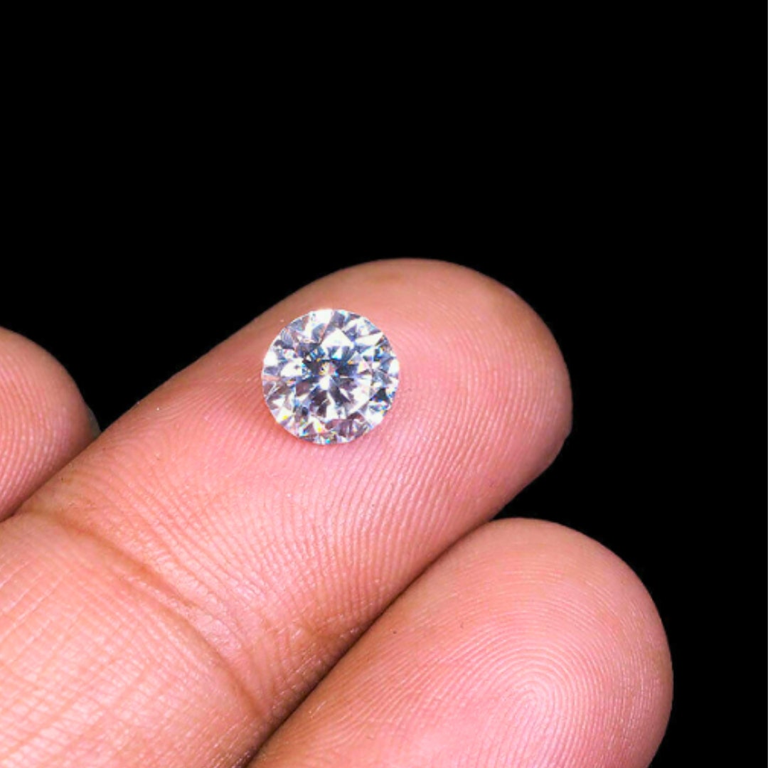 Fresh Arrival White Diamond 1 Ct Loose Lab Grown Round Shape Etsy