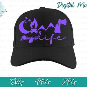 Design de camiseta Camp Life | Download digital SVG para Cricut e máquina de corte | Decalque divertido para acampamento ao ar livre