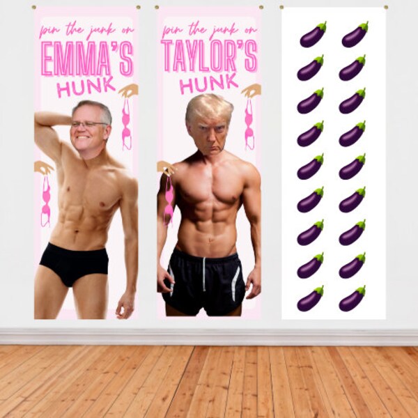 Pin the Junk on the Hunk Etsy Australia