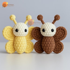 Lovely Baby Butterfly Crochet Pattern PDF | Amigurumi Butterfly Crochet | Gift for Baby | Beginner Crochet Projects | Instant Download