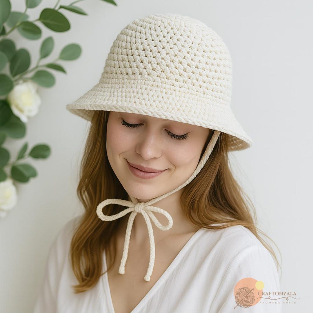 Crochet Summer Sun Hat Pattern PDF | Easy Beach Hat Tutorial | Stylish ...