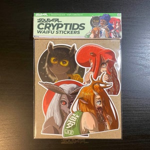 Cryptid Waifu Sticker Pack | Anime Waifu Stickers