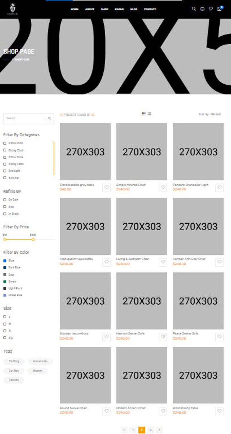 E-commerce Website 100% Responsive Design HTML /CSS/JS - Etsy image.