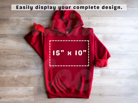 18500 Antique Cherry Red Mockup Gildan 18500 Mockup Hoodie Sweatshirt Mockup Wood Background Antique Cherry Red g185 Mockup Flat Lay g18500