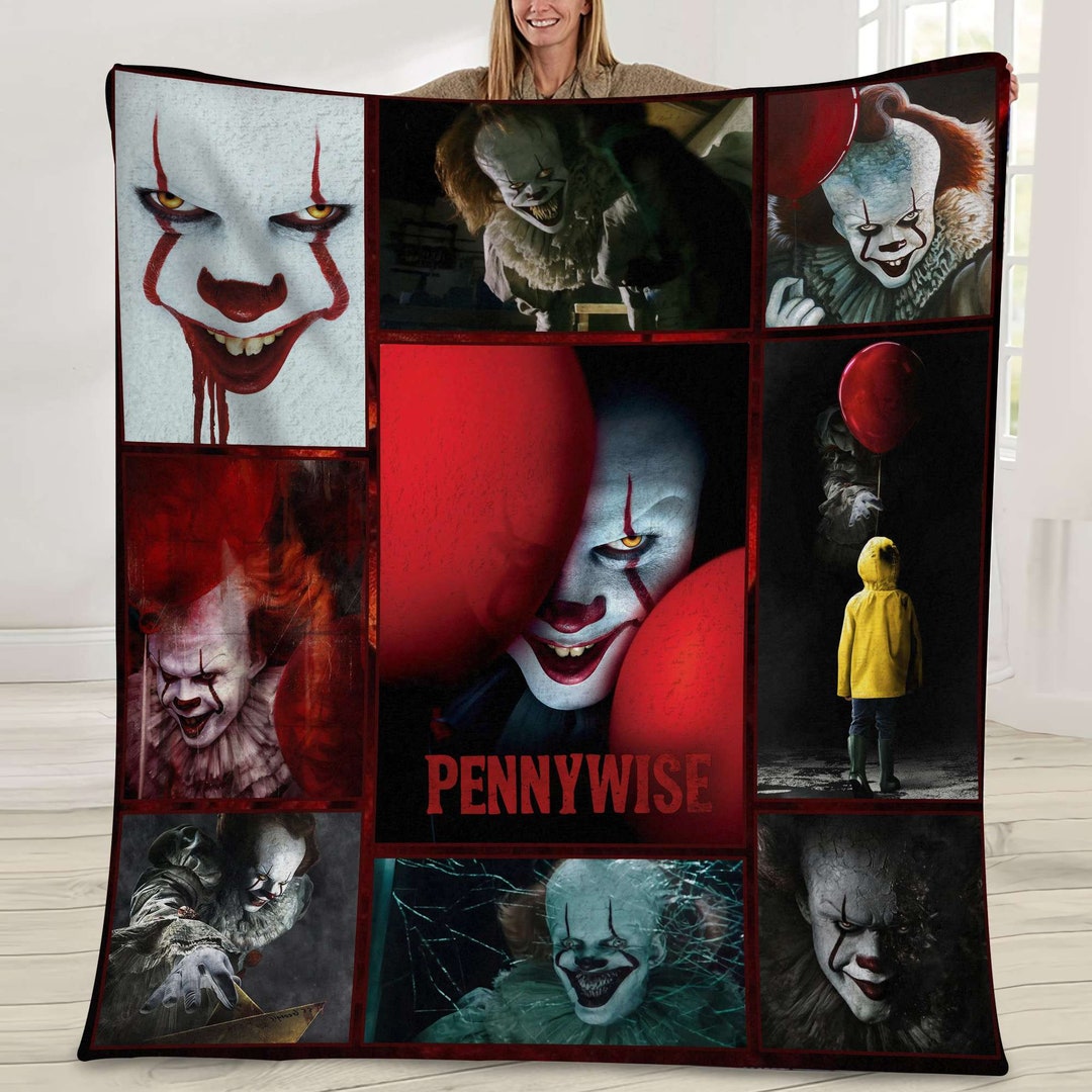 IT Pennywise Stephen King Halloween Horror Movie Quilt Blanket Etsy