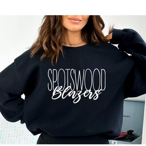 CUSTOMIZED School Sweatshirt, Custom Mascot sweatshirt, School Spirit, Team Mascot TEE, Booster Shirt,Football Mom,Sports Mom,College Spirit