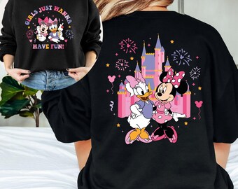 Disney Minnie Daisy Sweatshirt, Girls Just Wanna Have Fun Sweater, Disney Besties Sweatshirt, Disneyworld Christmas Sweat, Girls Trip Disney