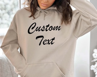 Personalized Text Hoodie: Custom Matching Family Hoodies