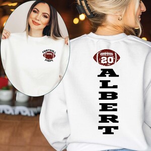 Custom Football Mom Sweatshirt: Personalized Game Day Sweater