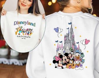 Vintage Disneyland Sweatshirt: Mickey Mouse Castle, Est. 1955