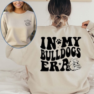 In my Bulldogs Era Sweatshirt, Bulldogs Fan Sweater for Women, Sport Mascot Sweat, Sports Lover Sweatshirt, Game Day Bulldogs Sweatshirt