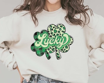 Lucky Shamrock Sweatshirt - St Patricks Day Outfit