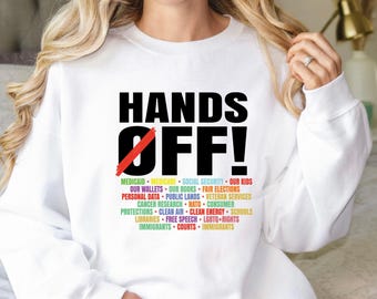 Sudadera "Manos Fuera con los Derechos": Activismo Político, Igualdad