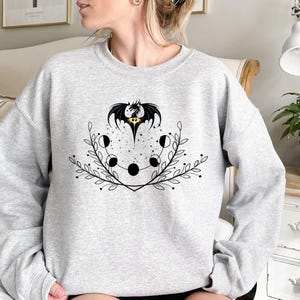 Booktok Dragon Bookish Reading Sweater, Bookstagram War College Fandom Gothic Sweatshirt, Romantasy Book Lover Gift, Bookish Dragon Sweater