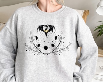 Sudadera con dragón de Booktok: regalo para amantes de los libros de romance gótico