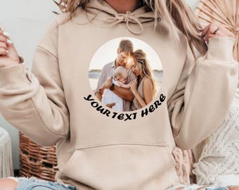 Custom Photo Hoodie: Personalized Family Gift - Design Your Own