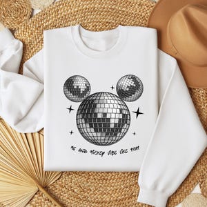 Me and Mickey Vibe Like That Sweatshirt, Disney Mouse Disco Ball Sweater, Magic Disco Ball Eras Sweater, Disney Mickey Eras Tour Sweatshirt