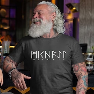 Personalized Futhark Runes T-Shirt: Viking Norse Shirt