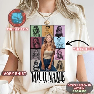 Custom Eras Tour Shirt, Personalized Your Image Eras Tour Shirt, Personalized Eras Tour Shirt, Customized Vintage Shirt, Change Your Design