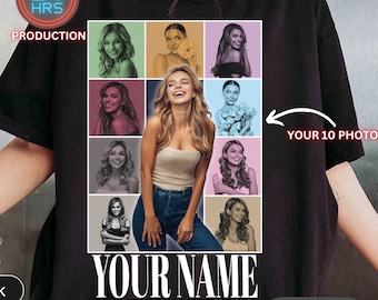 Camiseta personalizada Era&#39;s Tour Comfort Colors, camiseta personalizada con tus fotos, camiseta personalizada Eras Tour, camiseta Swift Fan, camiseta personalizada, tu versión