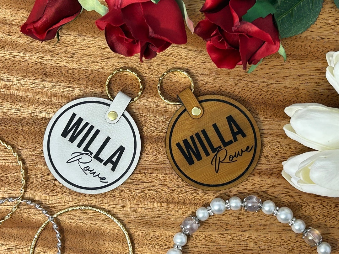 Backpack Name Tag Diaper Bag Name Tag Custom Name Keychain Etsy