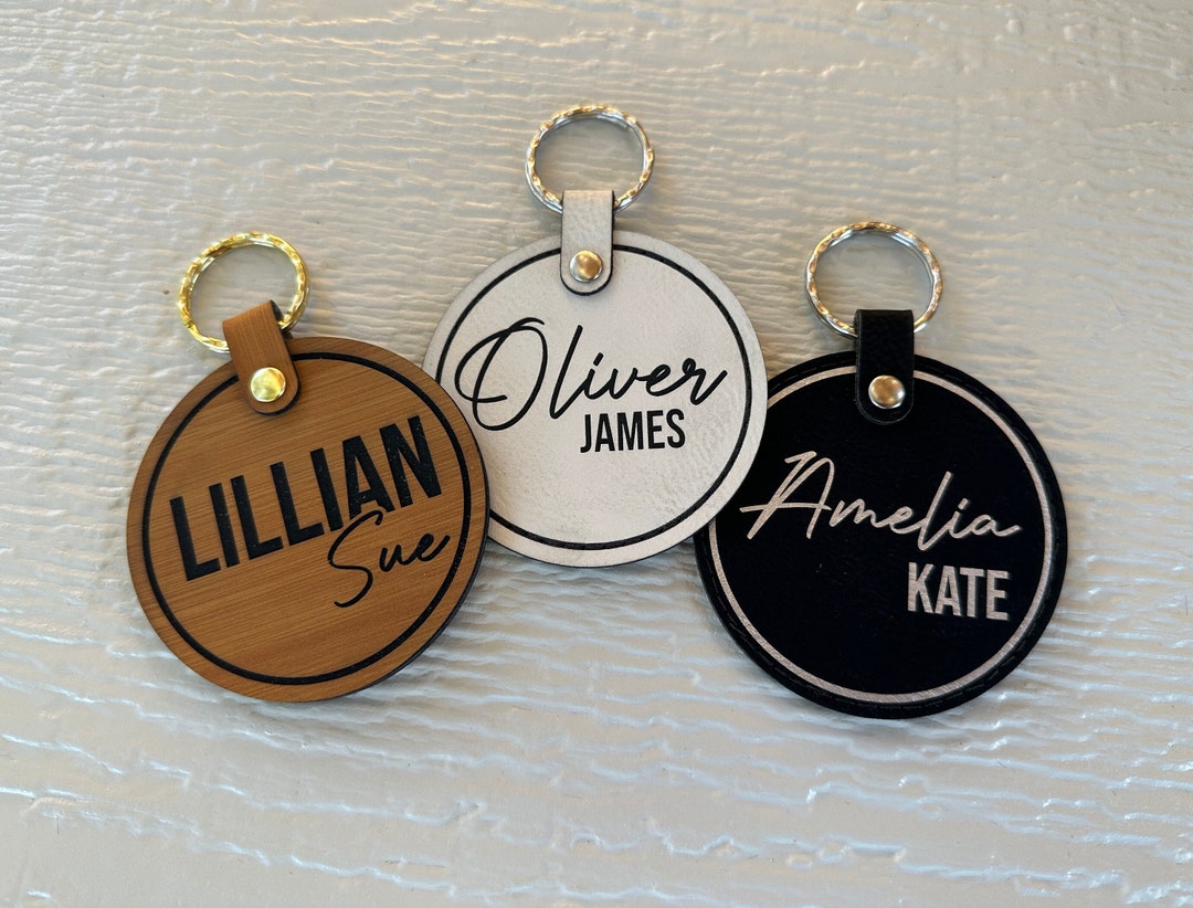 Diaper Bag Name Tag, Backpack Name Tag, Custom Name Keychain