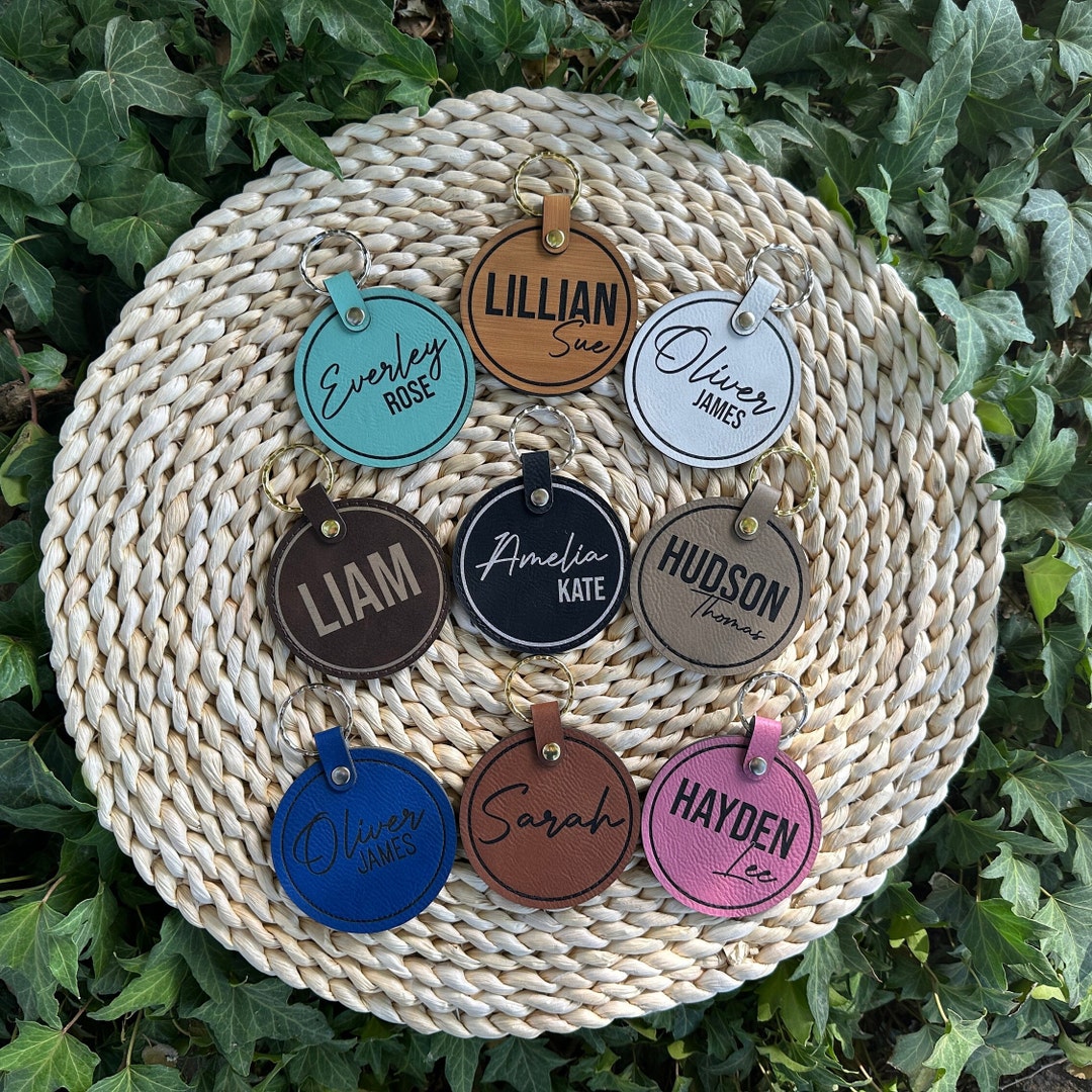 Diaper Bag Name Tag Backpack Name Tag Custom Name Keychain Etsy